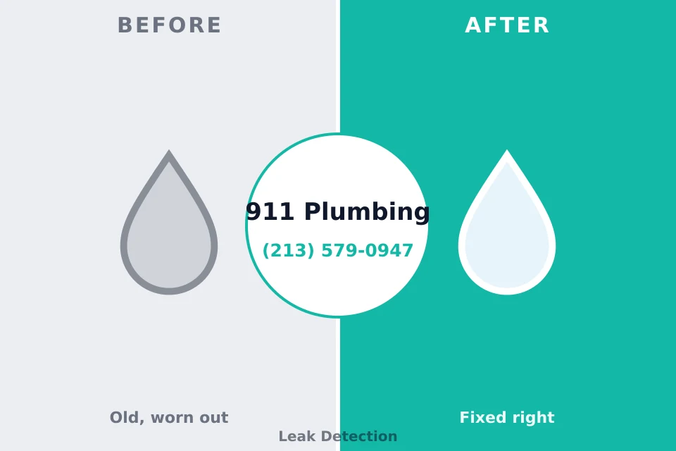 Before and after: plumbing repair Lone Tree, IA